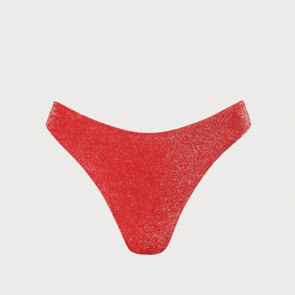 Berlook Red Lurex Cut Out Bikini Set - Picture 7 of 8